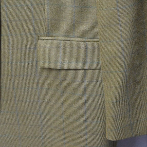 Tallia‎ 44XL Yellow Windowpane 3 Button Blazer Jacket Sport Coat - Picture 3 of 10